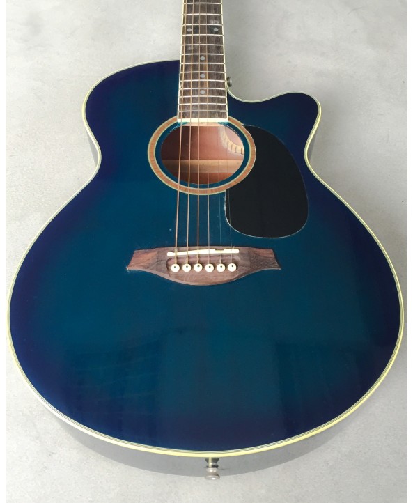 ARTIST ACOUSTIC GUITAR W/CUTAWAY GREENISH BLUE